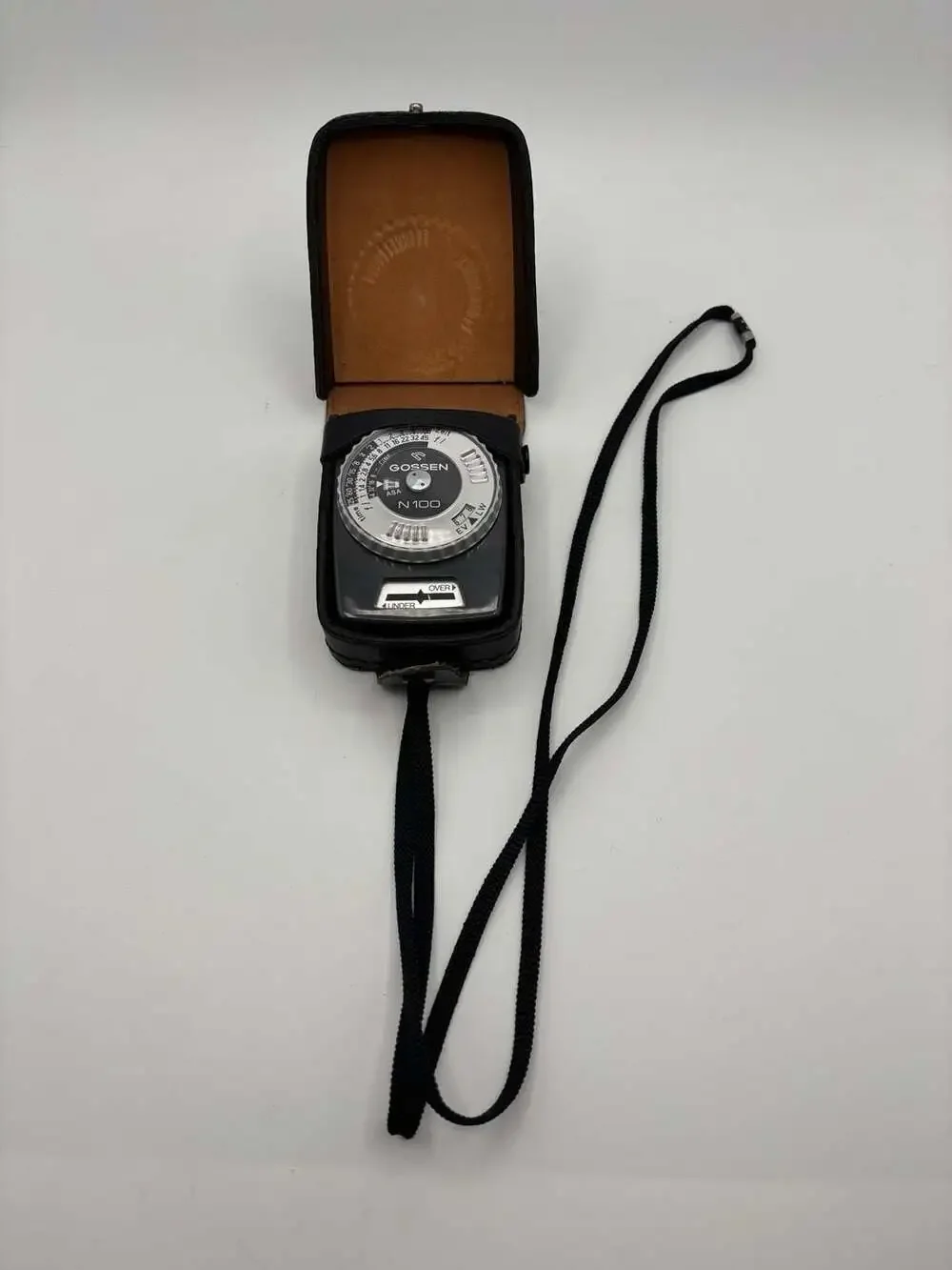 Vintage Gossen N100 Exposure Light Meter with Leather Case and Strap